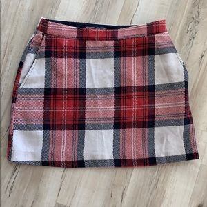 Abercrombie and Fitch Plaid Christmas Skirt